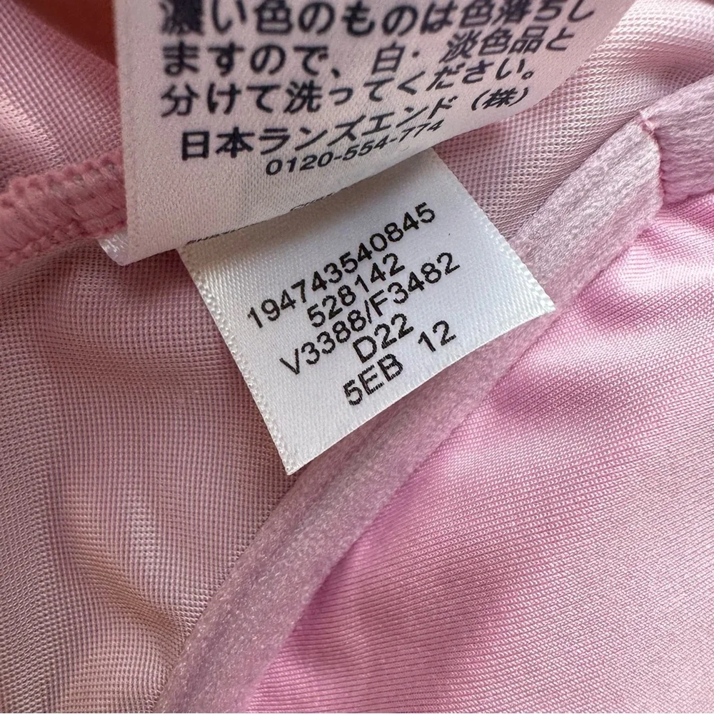 Lands End Pastel Rainbow Swirl V-Neck Bikini Top - Picture 12 of 13